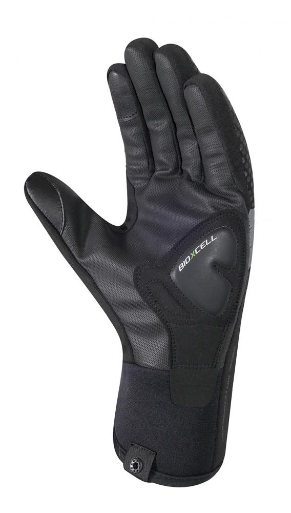 CHIBA BioXCell Warm Winter - wasserdichte Winter-Radhandschuhe mit Gelpolsterung, schwarz, XL