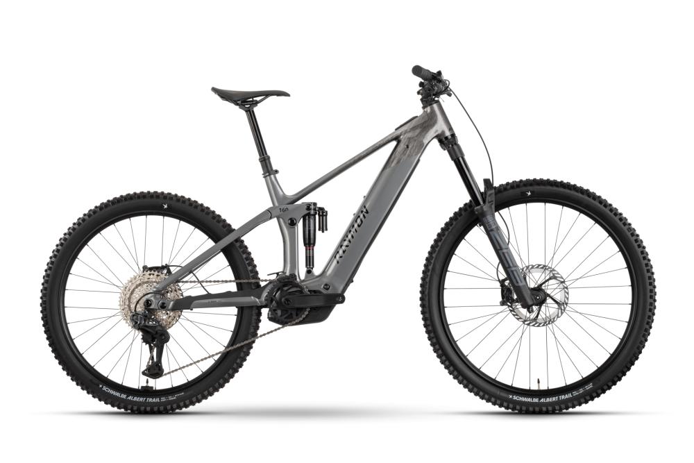 RAYMON Vamok Ultra E-MTB Fully Größe M - Bosch Performance Line CX - 800 Wh - Shimano Deore XT Di2 12-fach - Darksilver Marble