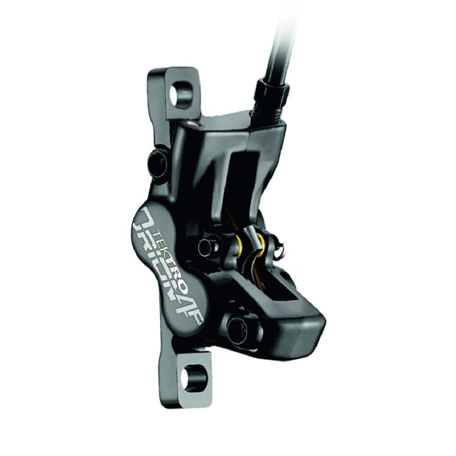 TEKTRO Bremssattel Orion 4P HD-M745 Postmount Schwarz - kraftvolle 4-Kolben-Bremse