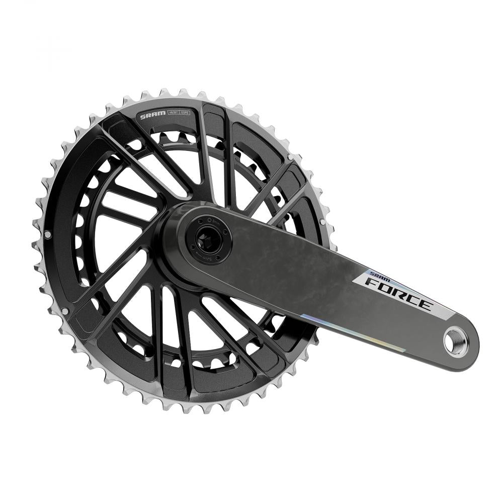 SRAM Force E1 Kurbelgarnitur 172,5mm 50-37T für maximale Effizienz und steife 2x-Performance.