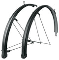 SKS Bluemels Stripes Schutzblechset 28" 45mm schwarz matt  robustes, korrosionsgeschütztes Design mit ASR-Sicherheitssystem für optimalen Spritzwasserschutz