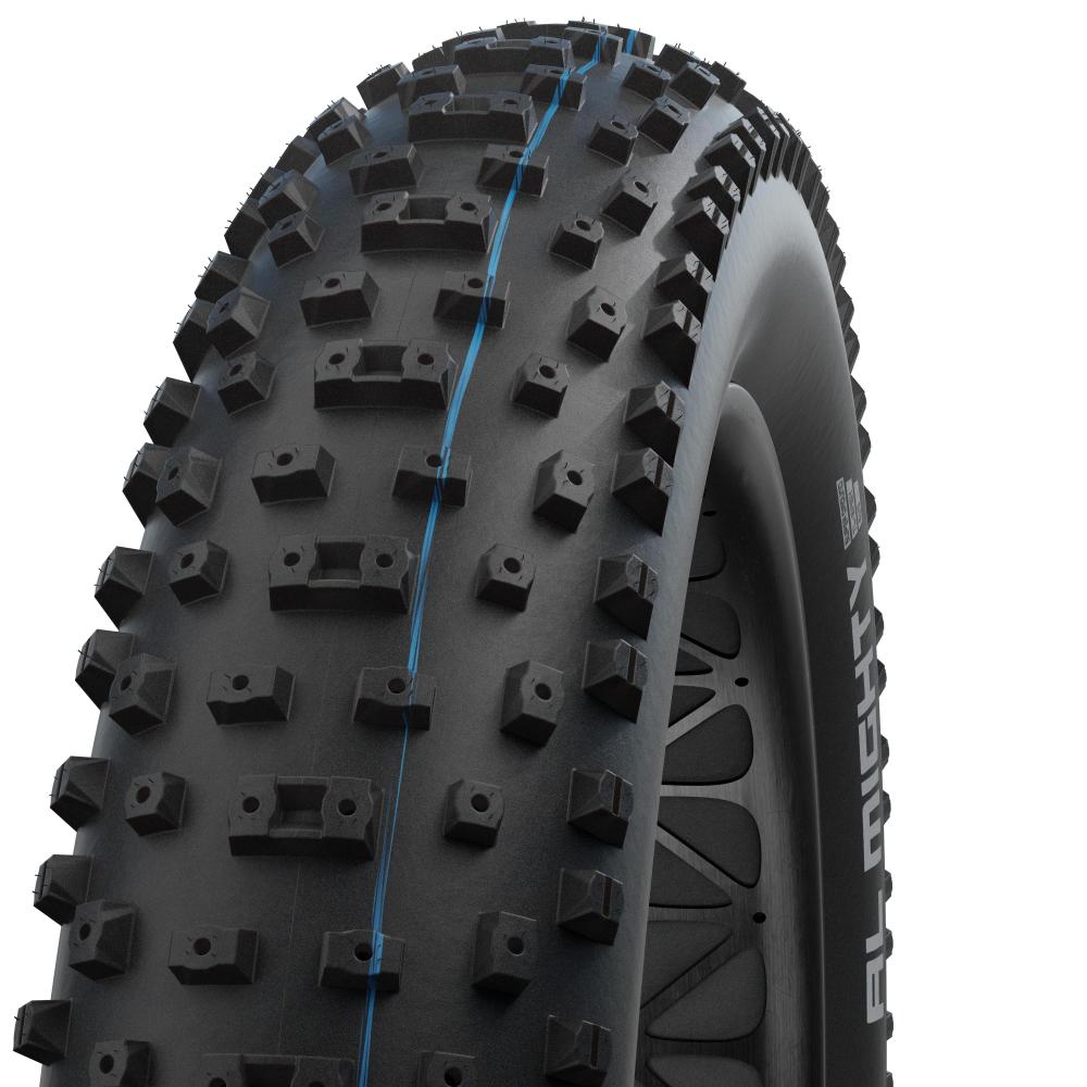 Schwalbe AL MIGHTY Fatbike Reifen für Schnee und Schlamm, Evolution Line mit SpeedGrip Profil.