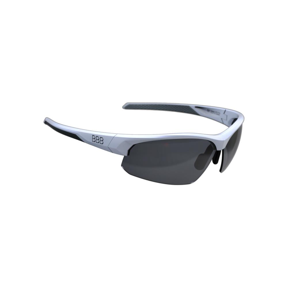 BBB Cycling BBB Sportbrille Impress Gr. M weiß matt - leichter Rundumschutz für Sport