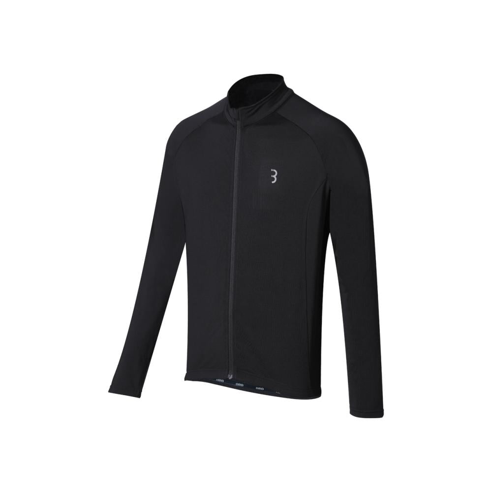 BBB Cycling Trikot Transition langarm l schwarz - komfortables Übergangstrikot