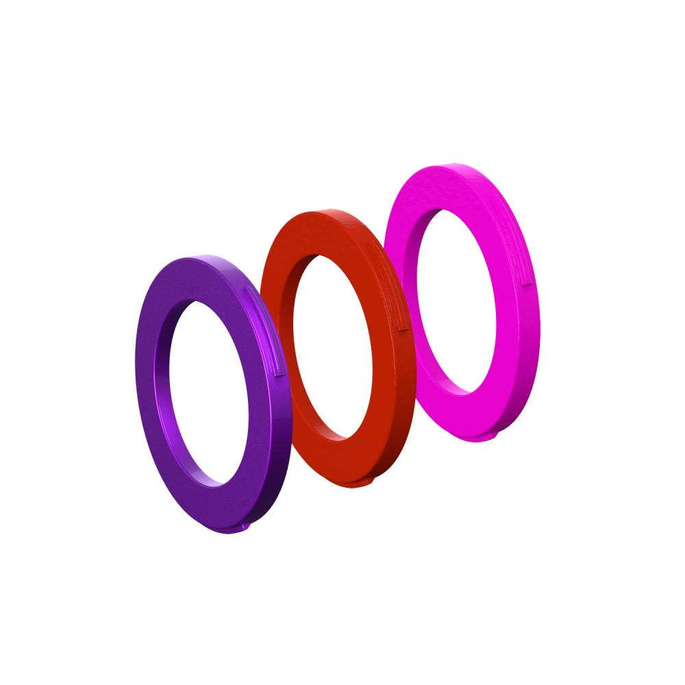 MAGURA Blenden-Ring Kit für Bremszange, 2 Kolben (purple, rot, pink) - individueller Look & Style