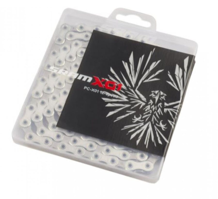 SRAM Kette X.01 Eagle Hollow Pin - 12-fach, silber