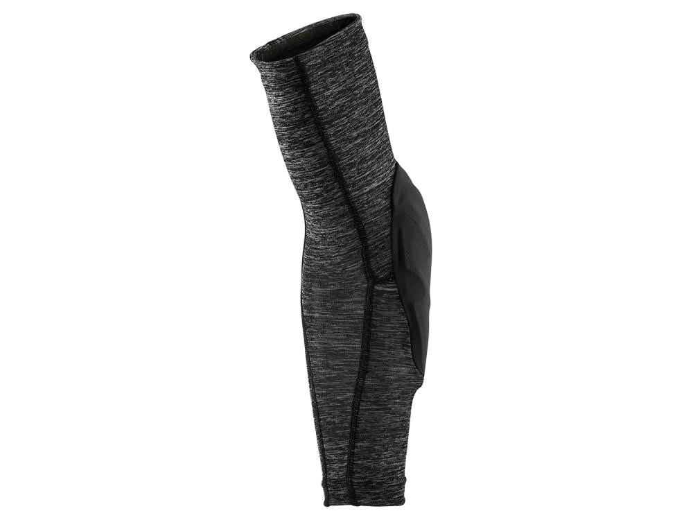 100% Teratec elbow guards M Grey Heather / Black - leichte Ellbogenprotektoren mit Level-1-Schutz