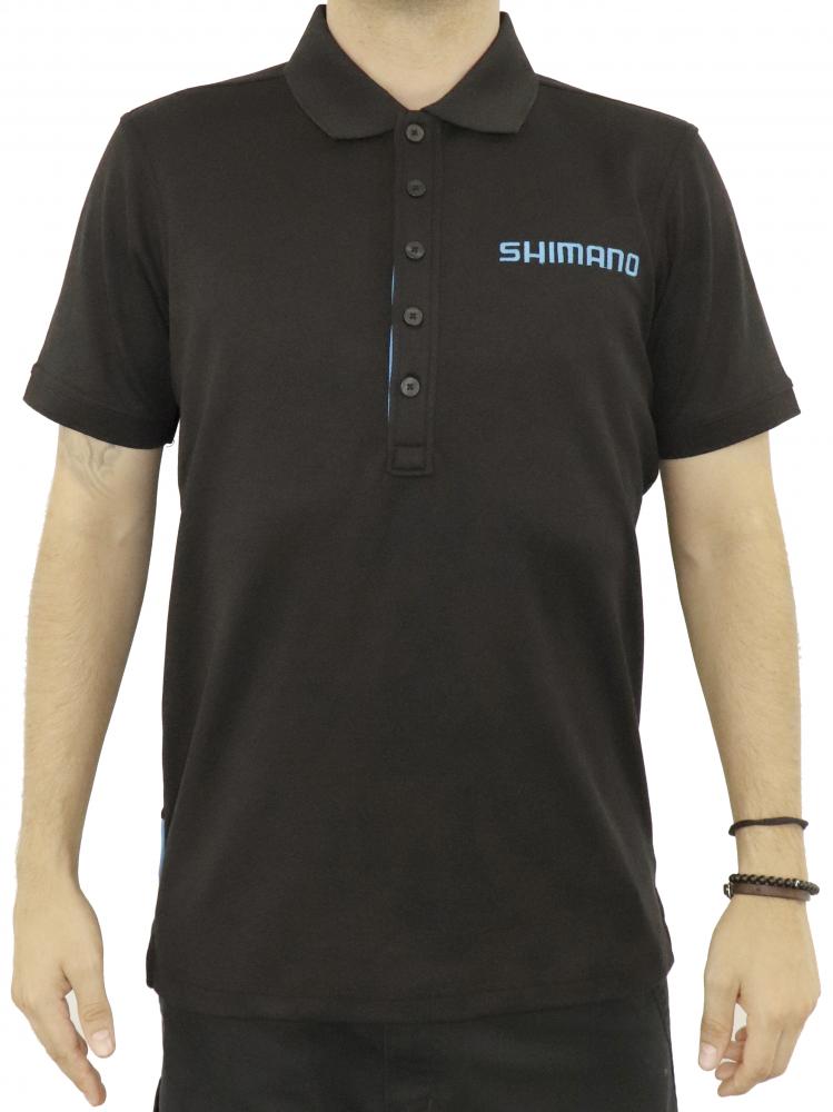 SHIMANO WORKSHOP POLO BLACK, M - funktionelles Werkstatt-Polo in moderner Ausführung