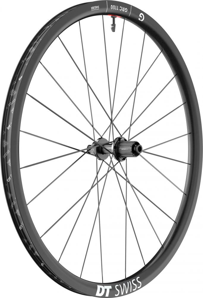 DT Swiss Laufrad GRC 1100 DICUT 29" 622 x 30 mm Schwarz - leichtes Carbon-Gravelrad