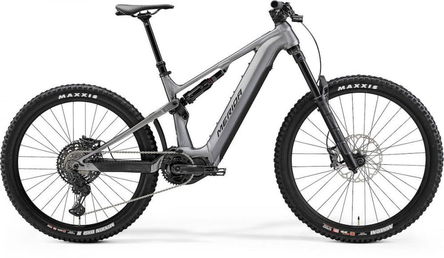 Merida eONE-SIXTY 875 IV1 gunmetal/schwarz S (41.5) - leistungsstarkes E-MTB für anspruchsvolle Trails
