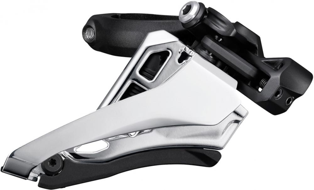 SHIMANO SLX FD-M7100 2-fach MTB Umwerfer mit Schelle mittig für präzise Schaltperformance am Mountainbike.