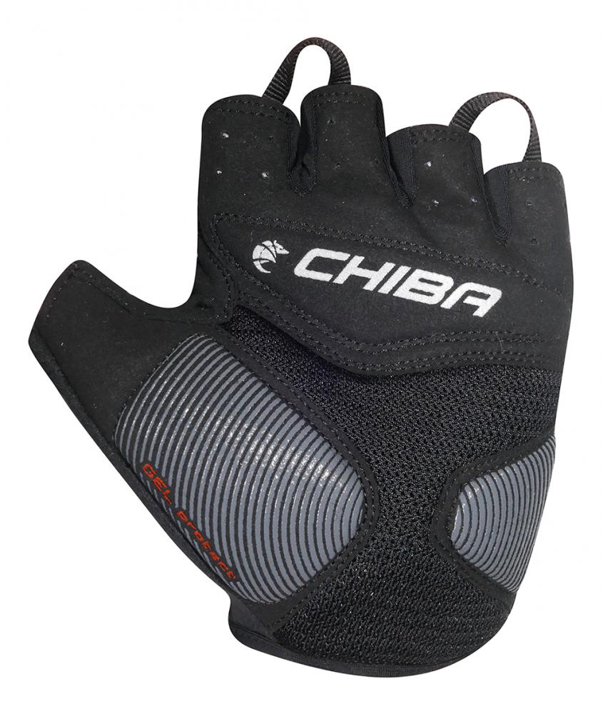 CHIBA Gel Air - kurze Radhandschuhe olive, Größe M, Gelpolsterung, atmungsaktiv