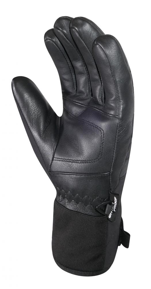 CHIBA Lady Roses II - wasserdichte Damen-Radhandschuhe schwarz, Gr. 8,5