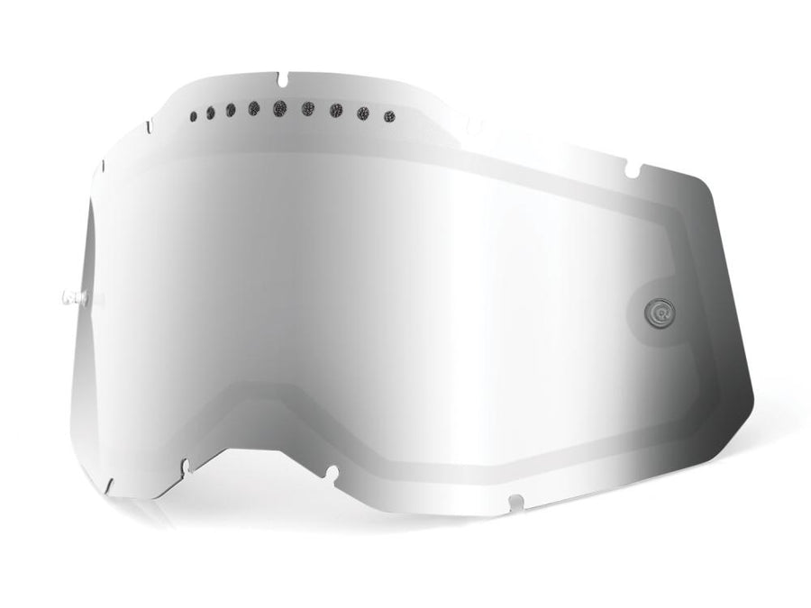 100% Gen. 2 Vented Dual Mirror Replacement Lens unis silver - belüftete Spiegel-Ersatzscheibe