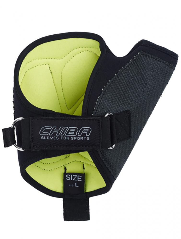 CHIBA Tetra - Rollstuhl-Handschuhe XXL schwarz mit Gelpolster & Aramid-Besatz