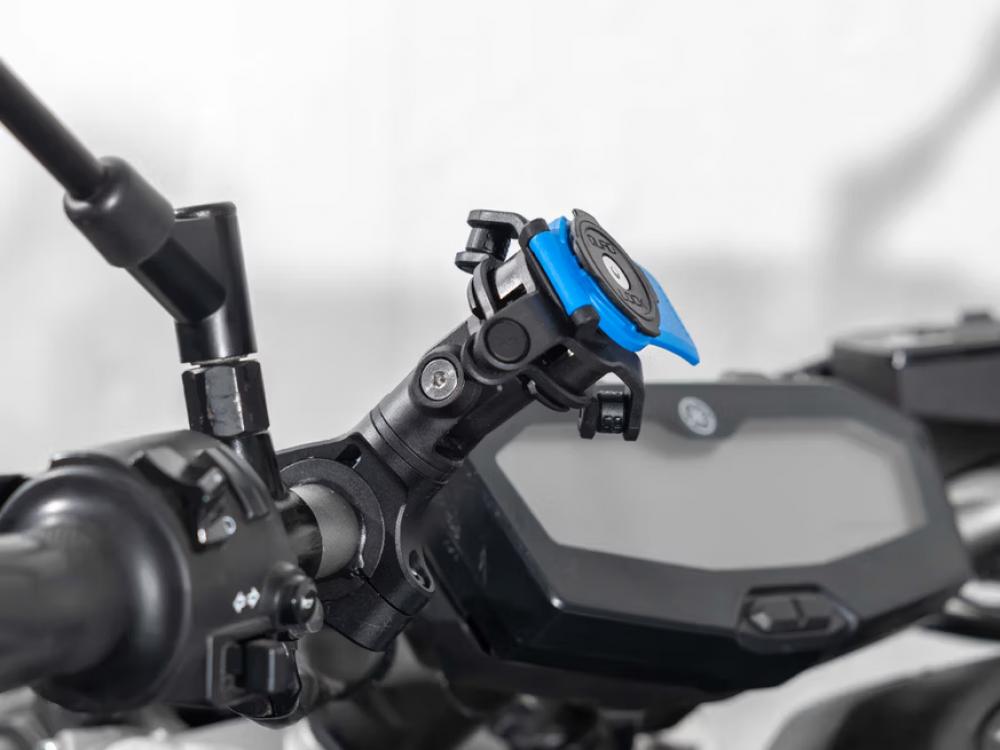 Quad Lock Knuckle Adaptor, Gelenkadapter für Motorradhalterungen, schwarz, kompatibel mit Quad Lock 360, 34,8 mm Höhe, 25 mm Breite