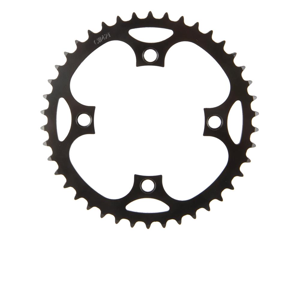 M-Wave E-Bike Kettenblatt, 40 Zähne, schwarz, 1/2x3/32", Lochkreis 104 mm, robustes Aluminium-Kettenblatt für präzise Schaltvorgänge und hohe Belastbarkeit, ideal für E-Bikes und Trekkingräder