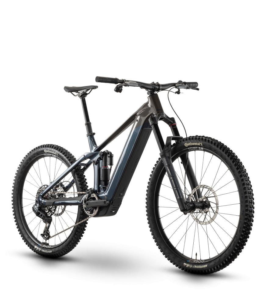 RAYMON Vamok Ultimate E-Fully Größe S - Bosch Performance Line CX - 800 Wh - SRAM GX Eagle Transmission AXS - Smokeblue/Pipegrey