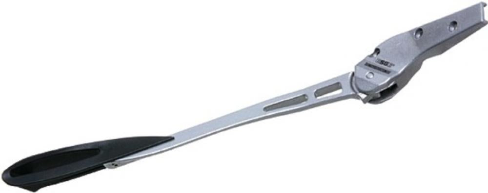 PLETSCHER Hinterbauständer Multi Zoom silber - verstellbar 2628 Zoll, Aluminium-Druckguss pulverbeschichtet, Schiebe- und Gegenlaschenbefestigung, Kunststofffuß Zoom