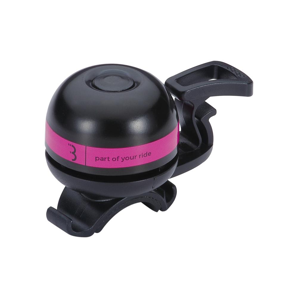 BBB Cycling BBB Klingel EasyFit Deluxe rosa Universalgröße rosa - flexible Fahrradklingel mit Schnellverschluss