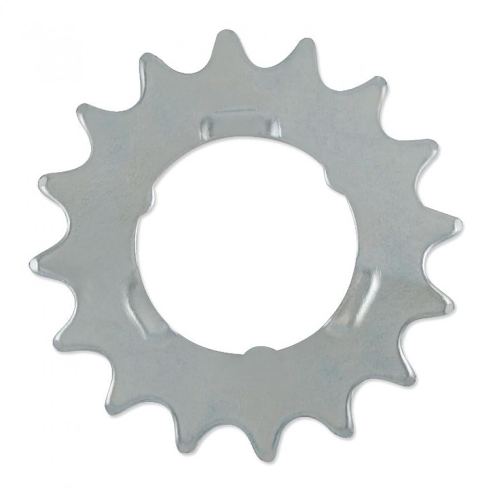 Esjot Steck-Zahnkranz flach 16 Zähne, silber, für 1/2x3/32 Zoll Fahrradkette