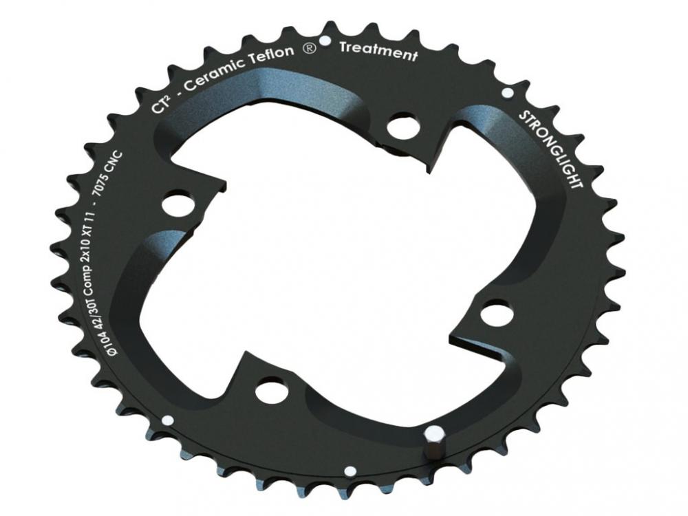 Stronglight Kettenblatt MTB Shimano 2x10 für XT FC M785 4Arm außen 42(30)Z