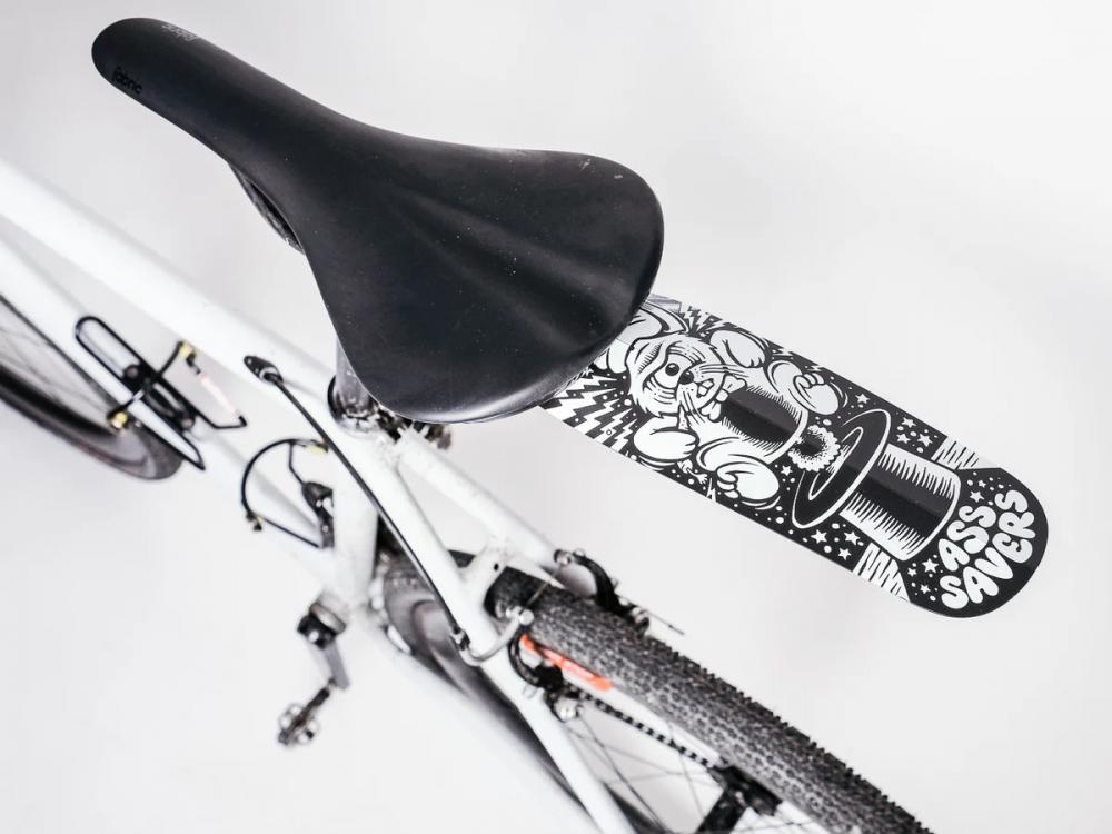 Ass Savers ASR-1 Regular Spritzschutz HR, werkzeugfreie Montage, für Rennrad/Gravel 2335 mm, 380x102 mm, 0,8 mm Polypropylen, Magic Mudguards