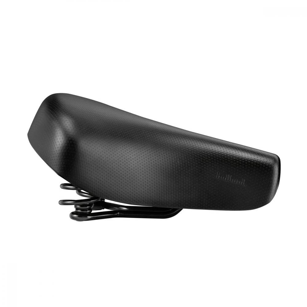 Schwarzer Selle Royal Holland Fahrradsattel Unitech Class Unisex, gefedert, für entspannte Fahrten.