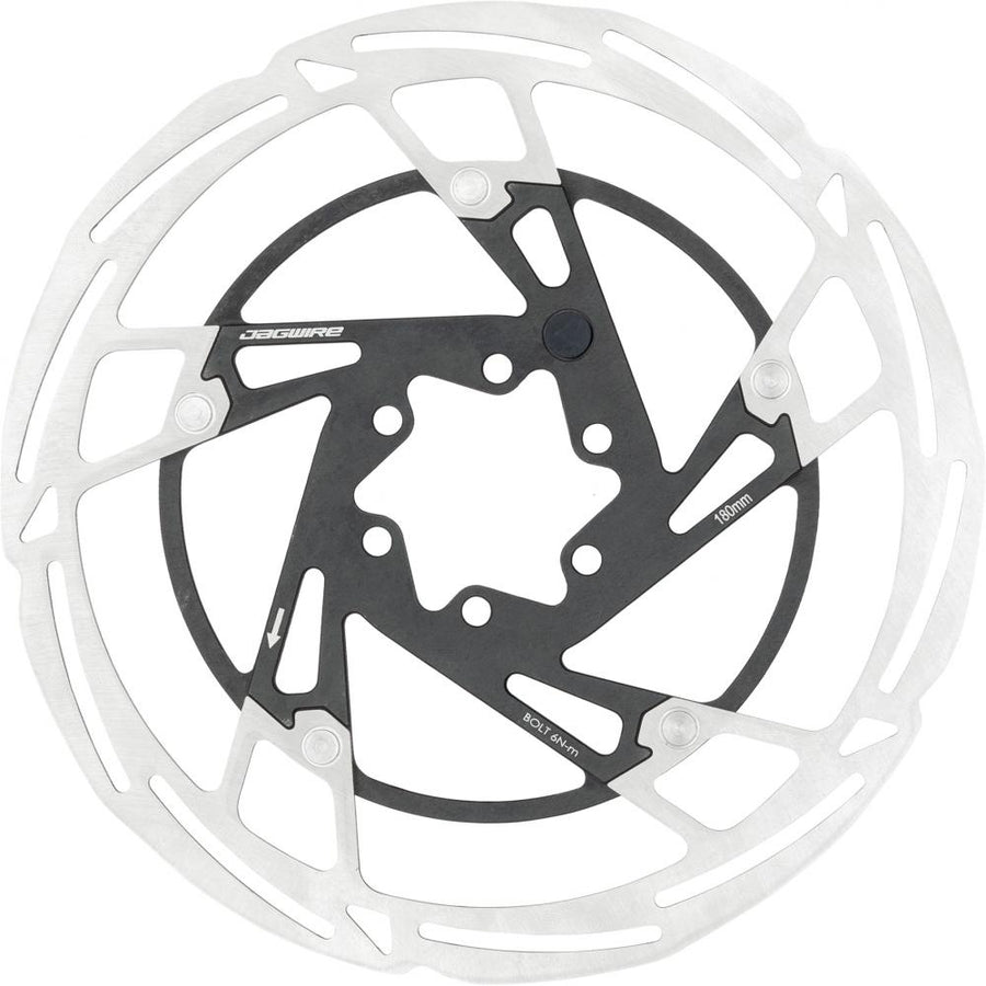 Jagwire Bremsscheibe Pro LR2-E 6-Loch 180 mm Silber - leise, kraftvolle moderne Ausführung