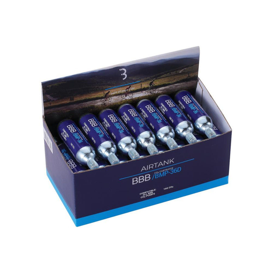 BBB Cycling BBB Cartidges Co2 Airtanks 16 g silber - schnelle CO2-Befüllung