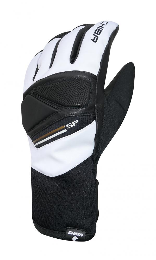 CHIBA Snow Pro 2.0 - wasserdichte Winter-Radhandschuhe, Größe 7, weiß/sz