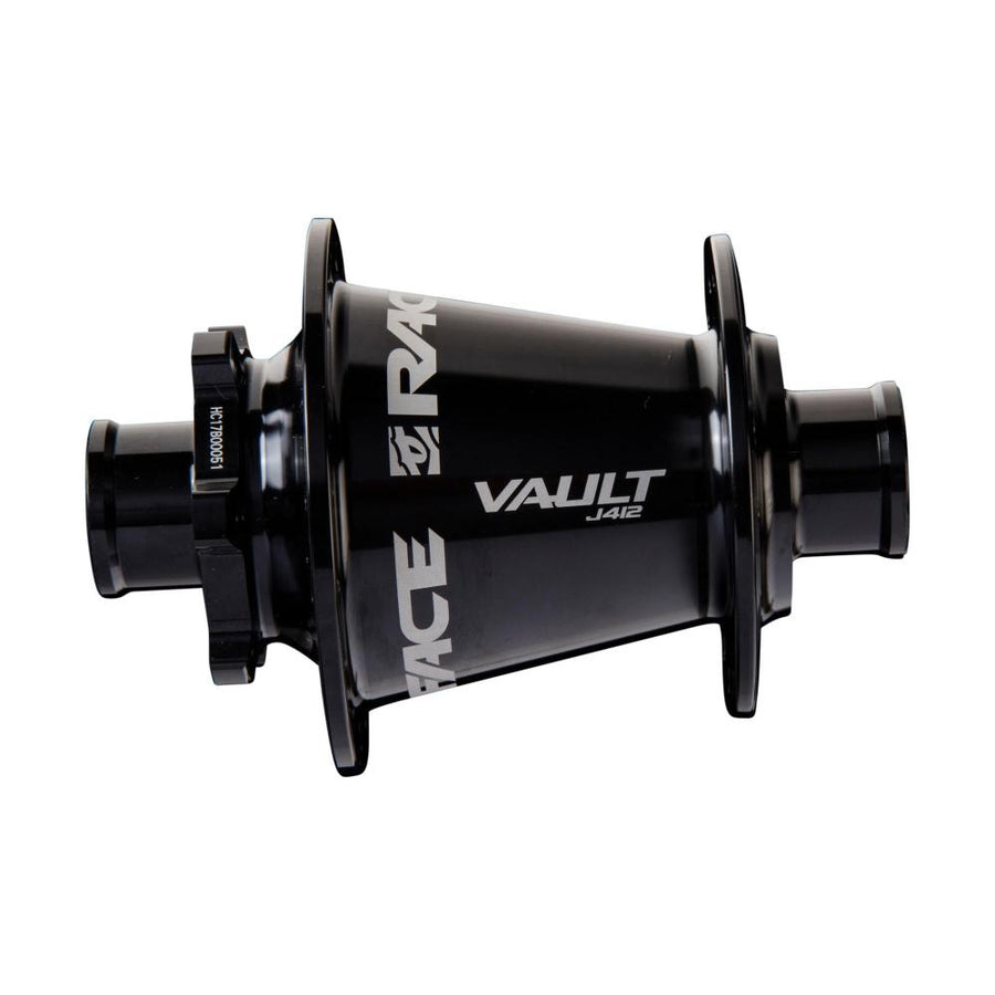 Schwarze Race Face Vault High-Performance Frontnabe, 32 Loch, 110x15mm.