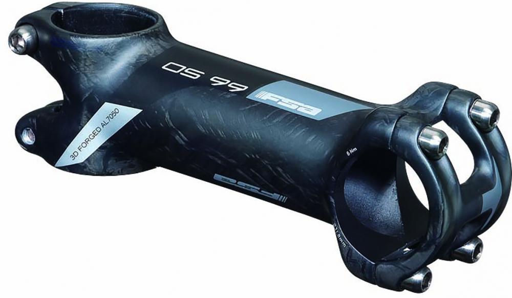 FSA OS-99 Carbon-Alu Fahrradvorbau schwarz/grau, 31,8mm Lenkerklemmung, für Rennrad & MTB.