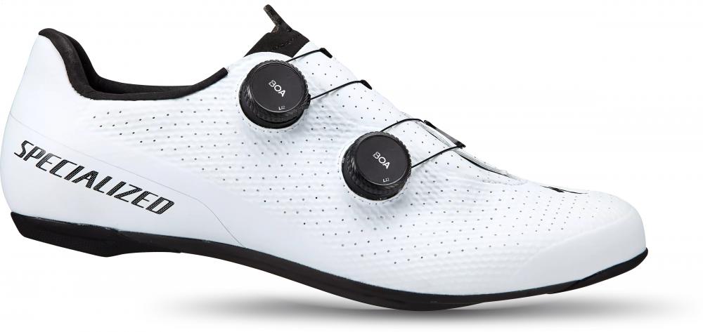 Specialized Torch 3.0 Rennradschuh Weiß Größe 48 - Leichter Performance-Schuh mit steifer Sohle