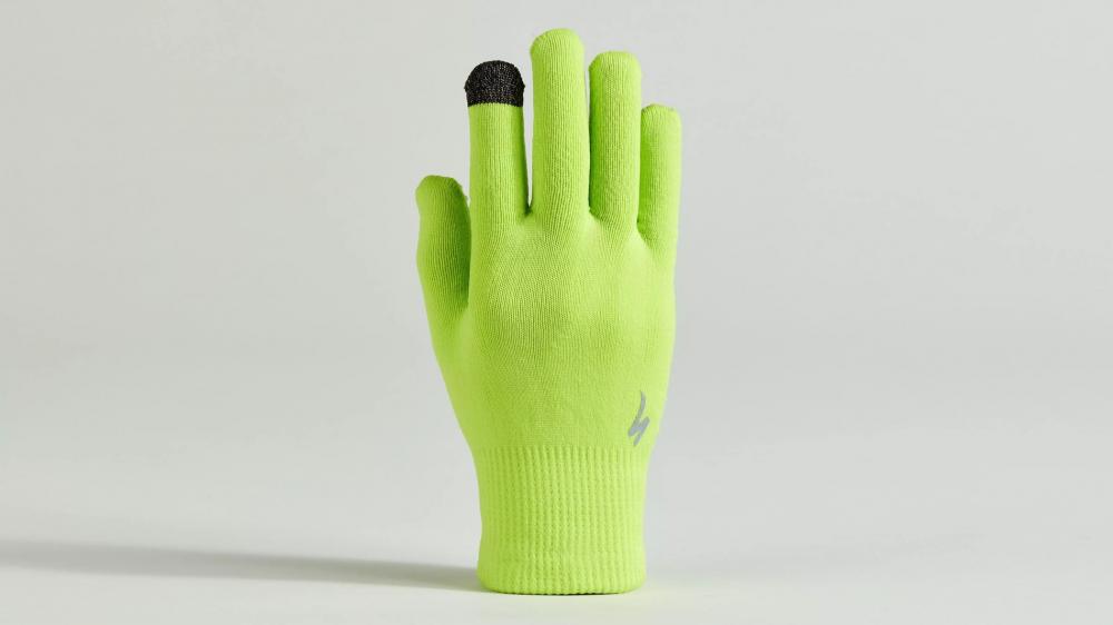 Specialized THERMAL KNIT Handschuh LF HYP L L HYPER GREEN - warmer MTB Langfinger Handschuh - Bekleidung