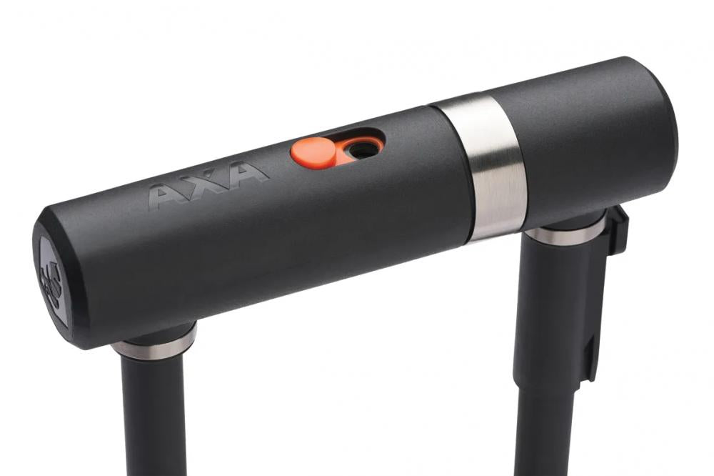 AXA Bügelschloss Newton Pro 190, Länge 190 mm, Stärke 13 mm, schwarz, gehärteter Stahl, Sicherheitsstufe 15, Bohrschutz, inkl. Halterung, 2 Schlüssel