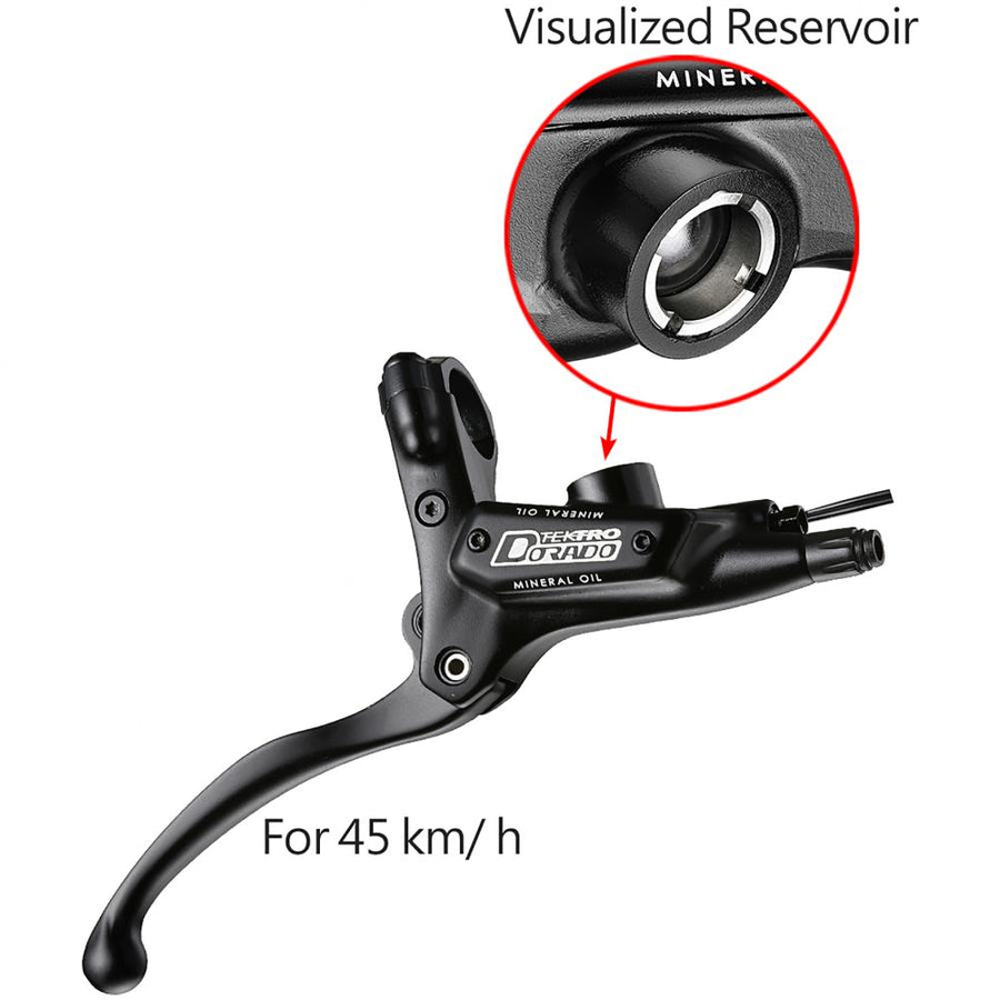 TEKTRO Bremshebeleinheit Dorado HD-E710 4-Finger Schwarz/silber - präzise Bremskontrolle