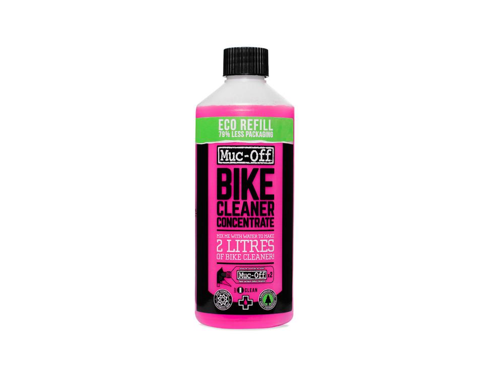 Muc-Off Bike Cleaner Konzentrat Nano Gel 500ml Flasche pink. Ergibt 2 Liter Reiniger, 79% weniger Verpackung.