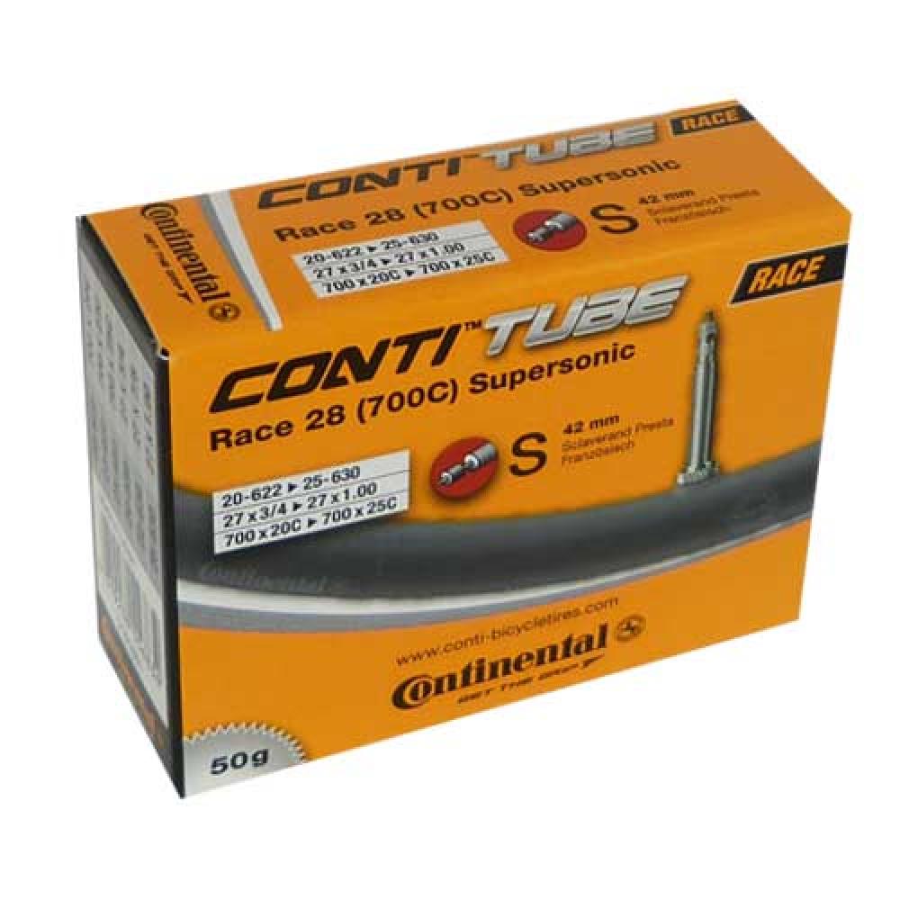 Continental Conti Race 28 Supersonic Fahrradschlauch Box 700x20/25C SV 42mm