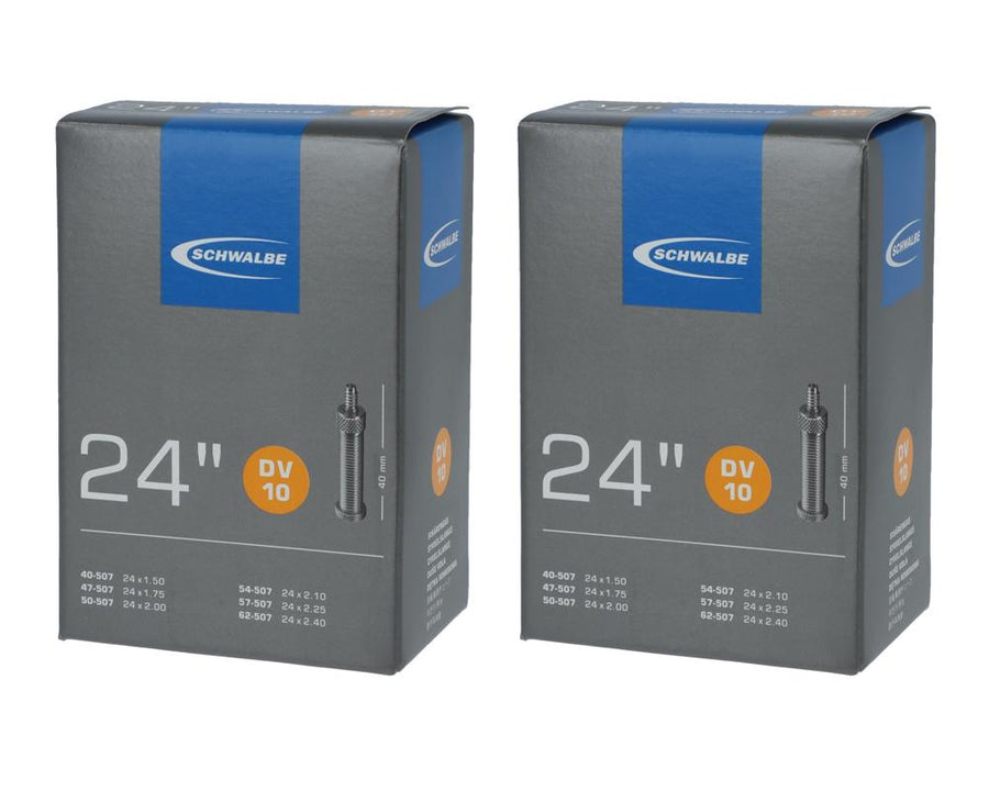 2x Schwalbe Schlauch Nr. 10 24 Zoll DV40 40-62-507