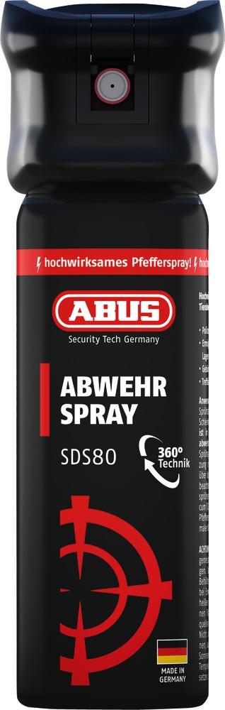 ABUS SDS80 Tier-Abwehrspray 45 ml mit 360°-Sprühtechnik