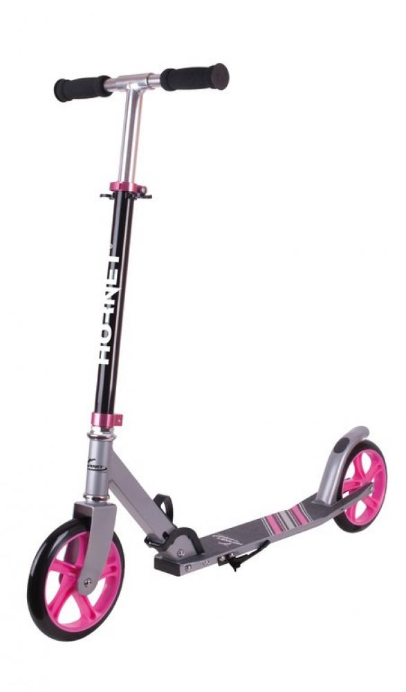 Hudora City Scooter Hornet Alu/Stahl 8" 200 schwarz/pink 200mm