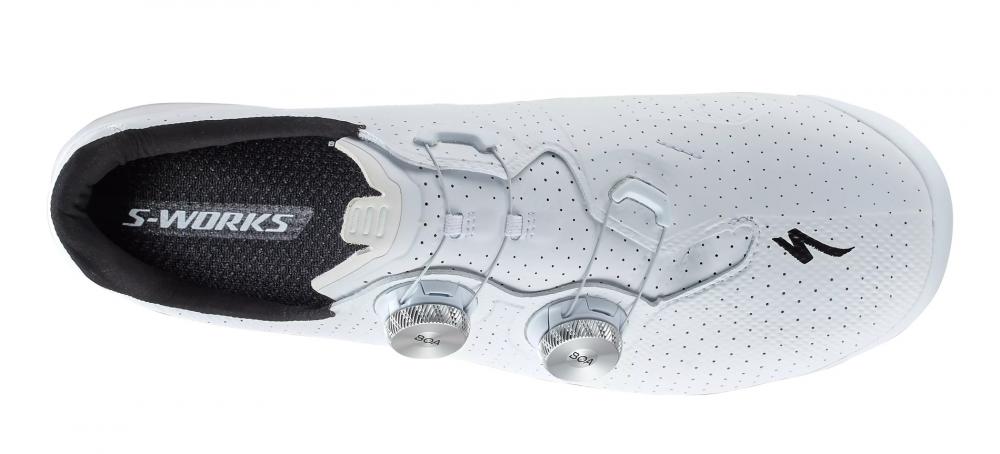 Specialized S-Works Torch Rennradschuh Weiß Größe 37 - Ultraleichter Carbon-Radschuh mit BOA-Verschluss