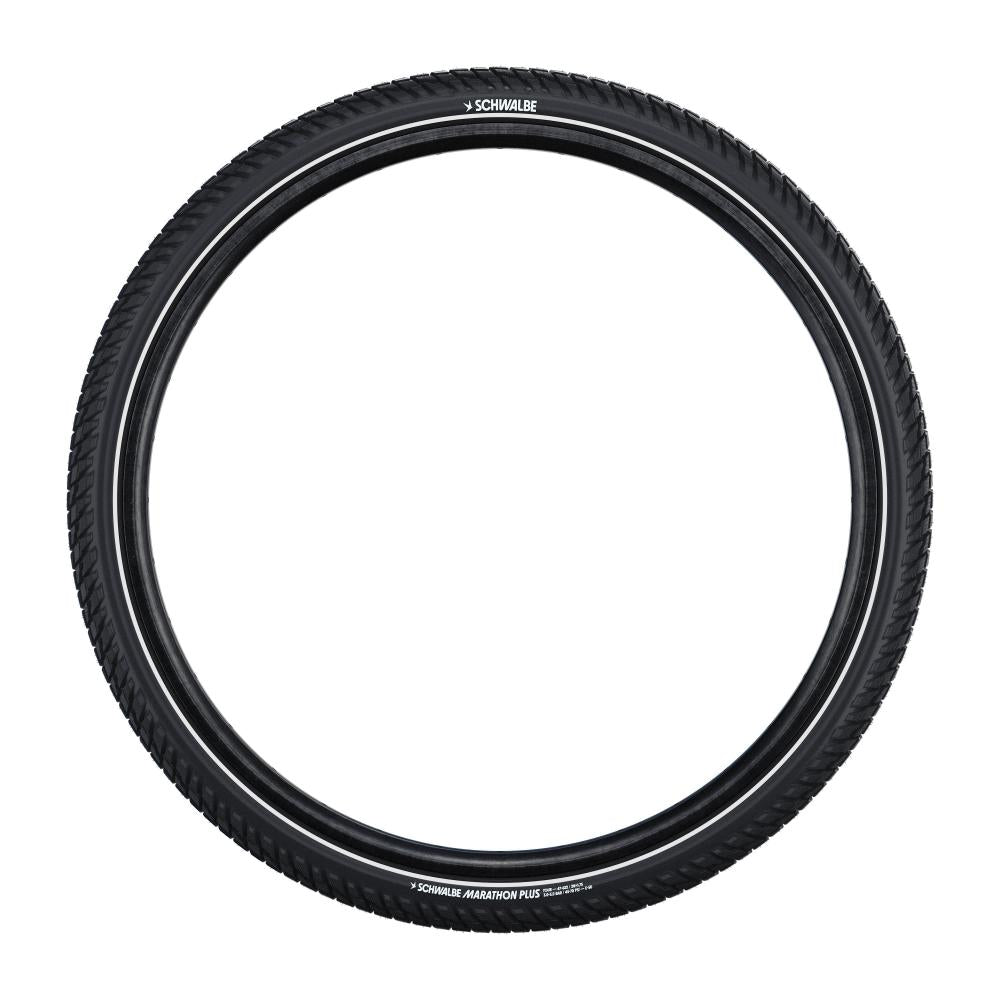 Schwalbe Reifen Marathon Plus Tour Drahtreifen 27.5x2.15 - 55-584 Schwarz - unplattbarer Trekkingreifen - Fahrradreifen