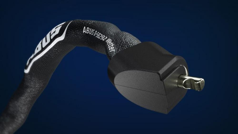 ABUS Kettenschloss YARDO 7807F/85 Fingerprint, 7 mm Stahlkette, 85 cm, IP66/IP68, schwarz, Sicherheitslevel 8, 20 Fingerabdrücke speicherbar