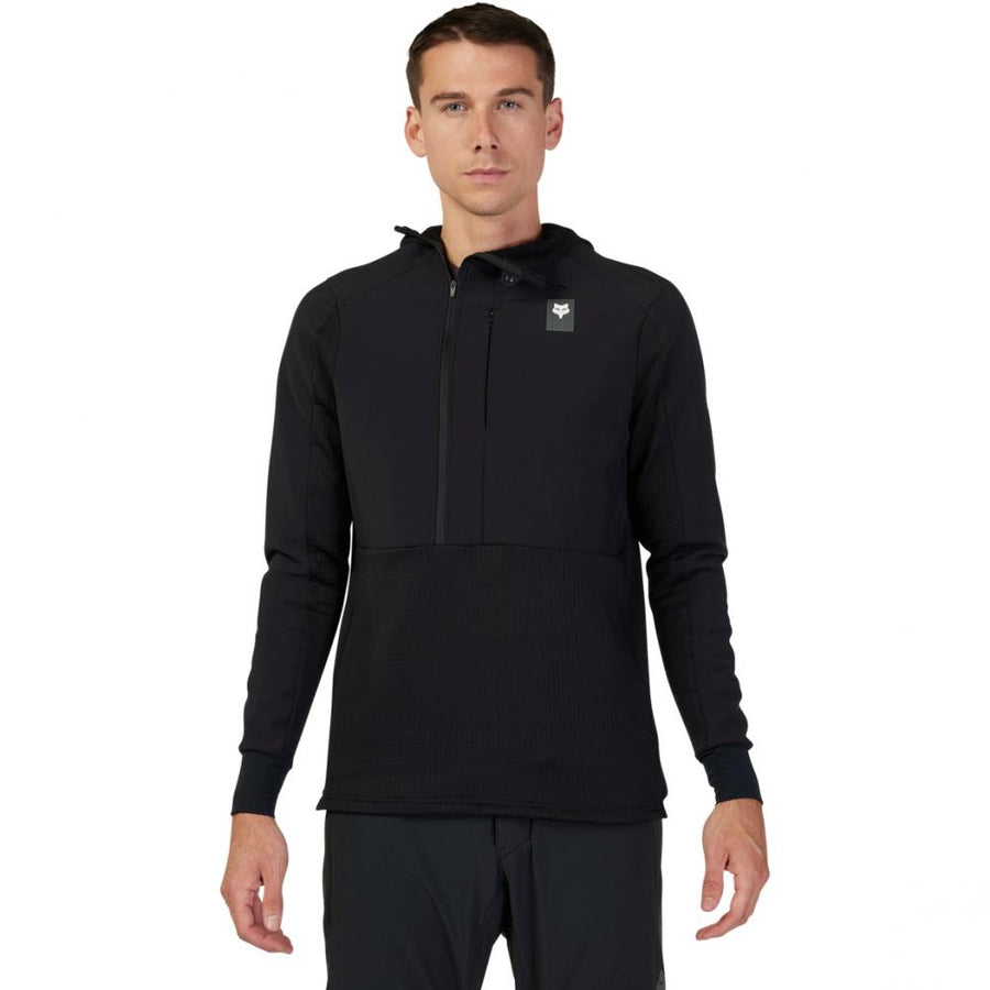 FOX Defend Thermal MTB-Hoodie Schwarz XXL mit Polartec Power Grid
