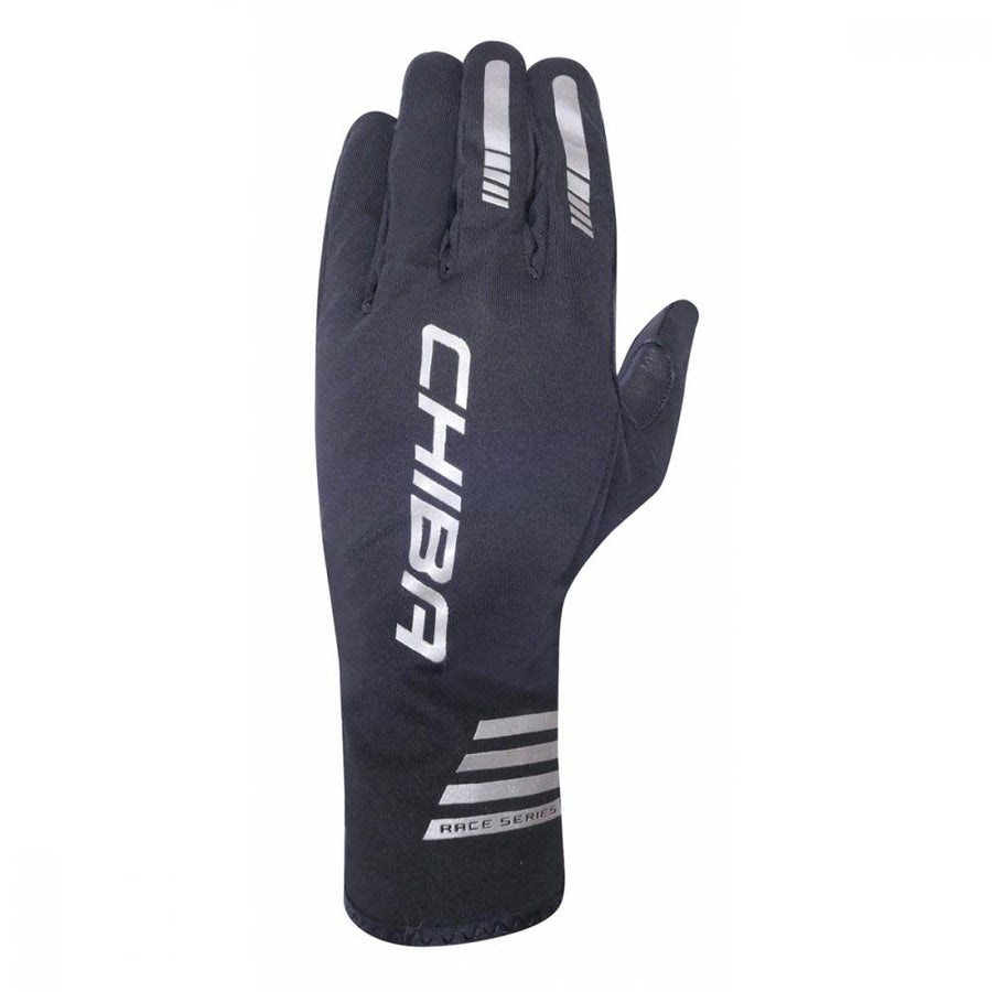 CHIBA Performer Summer - winddichte, atmungsaktive Radhandschuhe mit Touchfunktion, schwarz, Gr. M