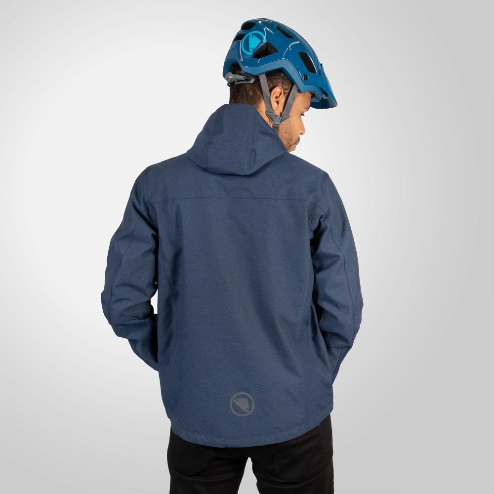 Endura Hummvee wasserdichte Kapuzenjacke ink blue M - vielseitige Regenjacke für Trail und City, wasserdicht, atmungsaktiv, strapazierfähig und komfortabel