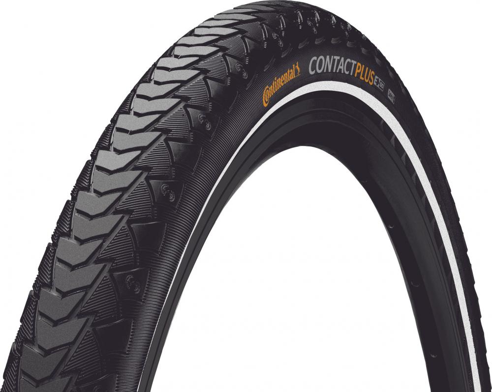 Continental Contact Plus Fahrradreifen schwarz Reflex E-50 Draht 28x1.45 Zoll.