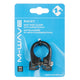M-Wave Racky Sattelklemme 31,8 mm Alu schwarz mit M5-Gewindeösen für Gepäckträger